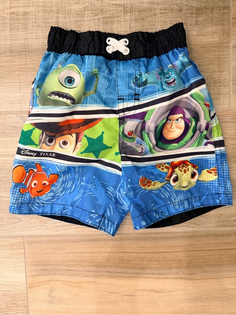 Disney Pixar Boys Swim Trunks Toy Story Monsters Inc Nemo Bathing Suit